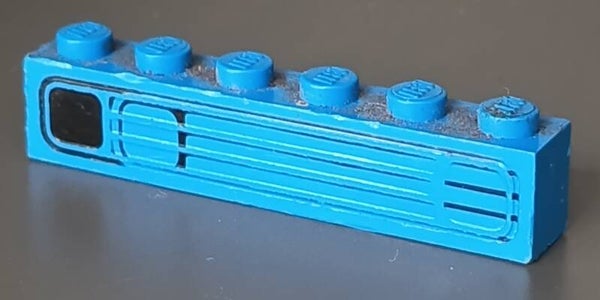 Blue misprint grille