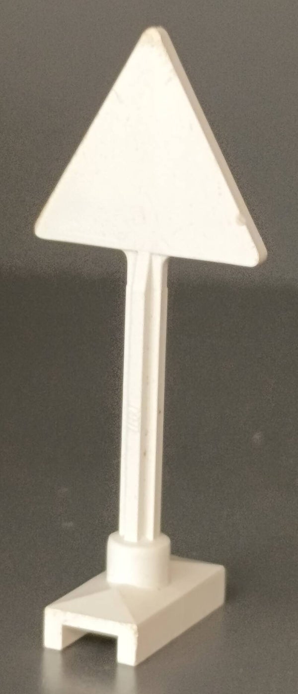 White unpainted sign