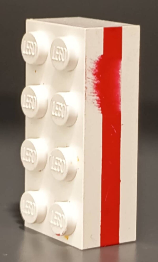 White misprint 2x4 brick
