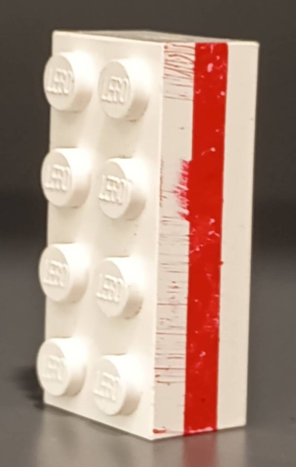 White misprint 2x4 brick