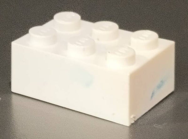 White 2x3 with blue