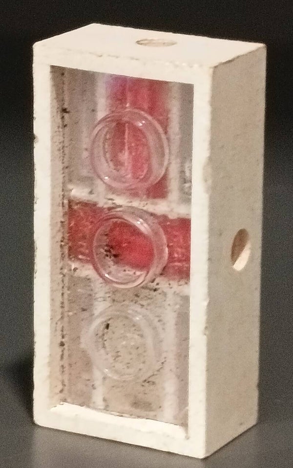 White wheel holder missing some inside