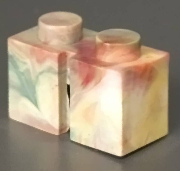 1x2 marbled brick