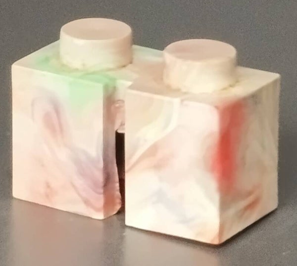 1x2 marbled brick