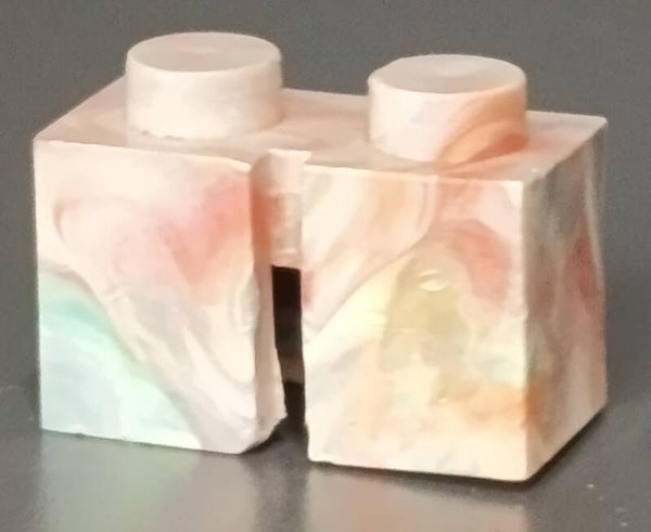 1x2 marbled brick