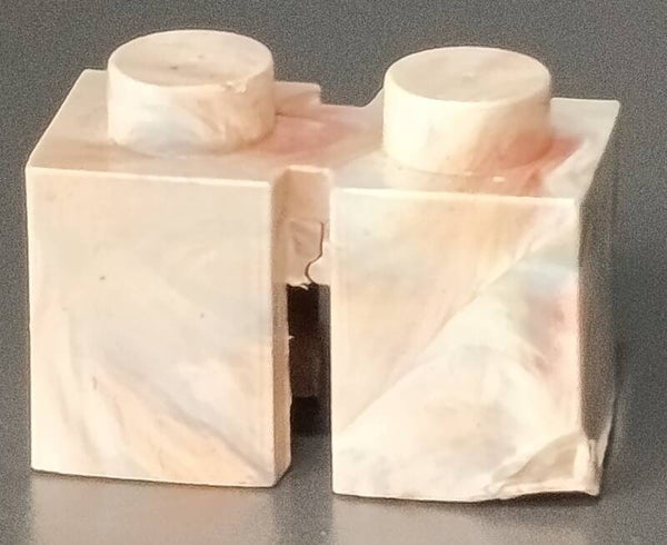 1x2 marbled brick