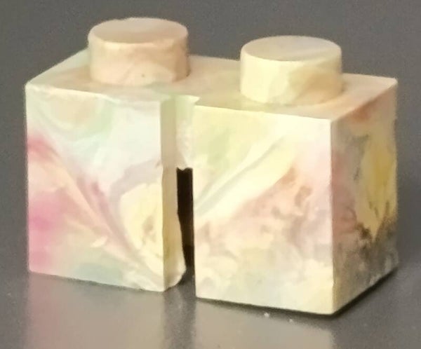 1x2 marbled brick