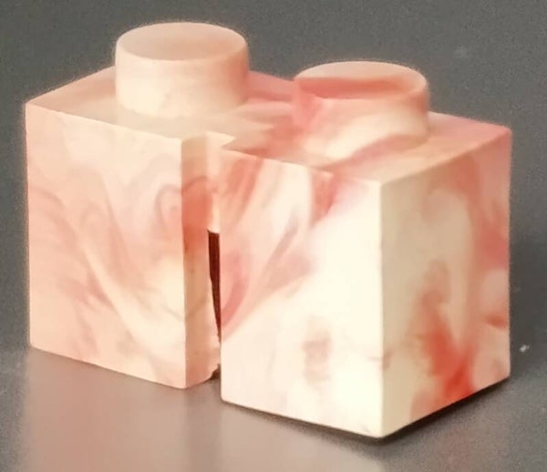1x2 marbled brick