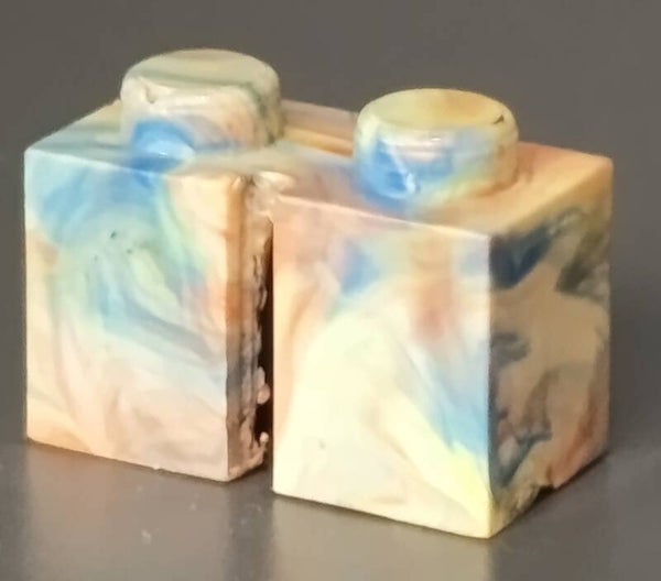 1x2 marbled brick
