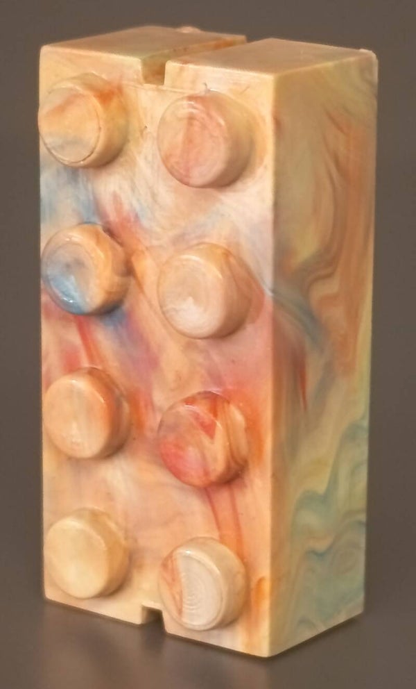 2x4 marbled brick