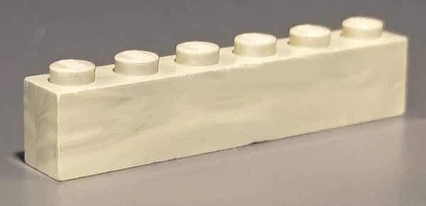 Marbled 1x6 brick
