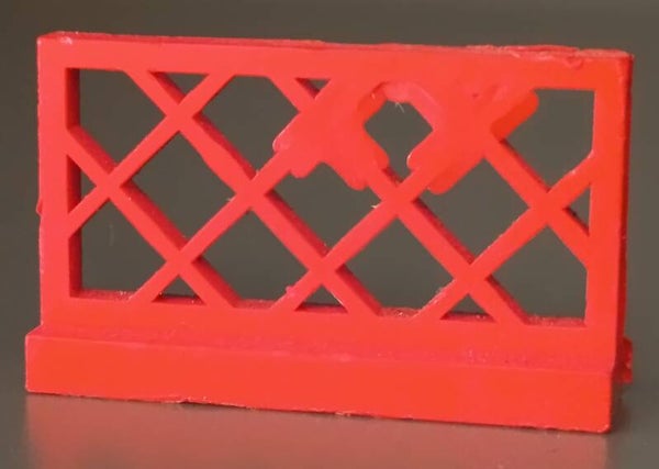 Red fence long shot