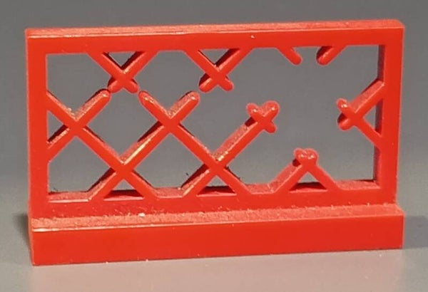 Red fence short shot