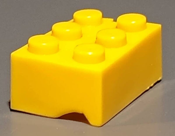 Yellow short shot brick
