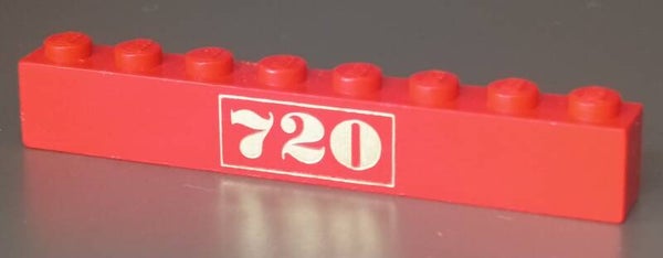 1x8 red brick 720