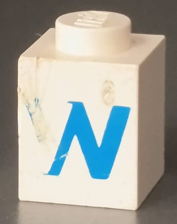 1x1 letter brick misprint