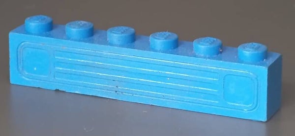 Blue grille brick misprint