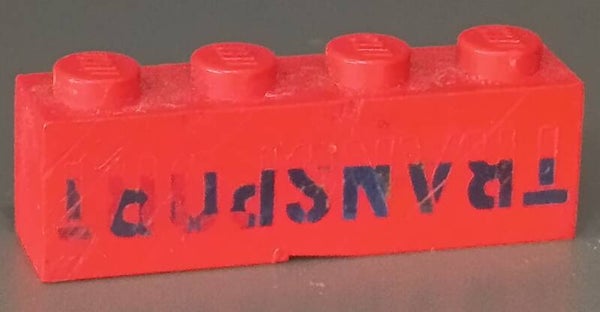 Transport brick upside down