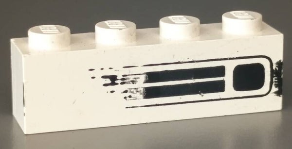 1x4 white brick grille misprint