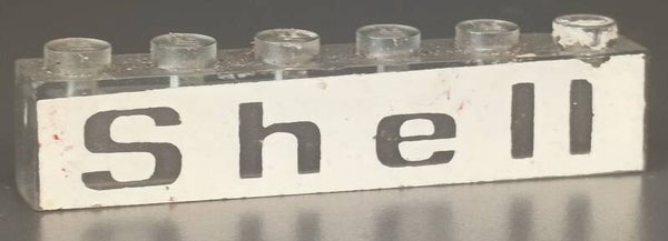 Trans clear Shell brick missing colour