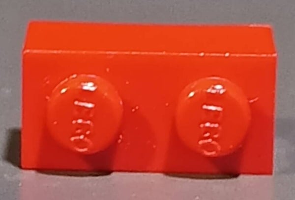 1x2 brick modulex red