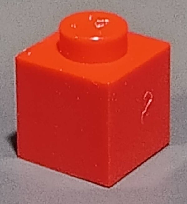 1x1 brick Modulex in red