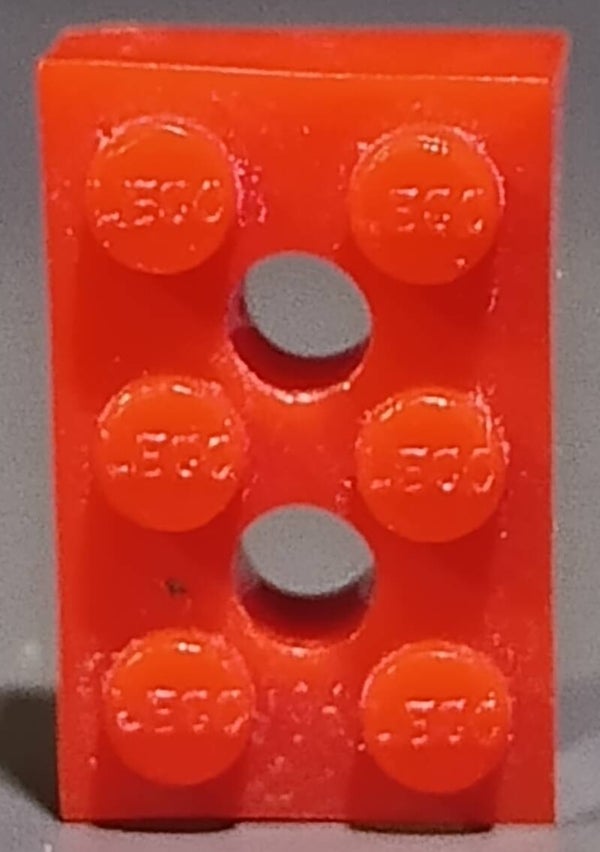 2x3 modulex brick red with holes.