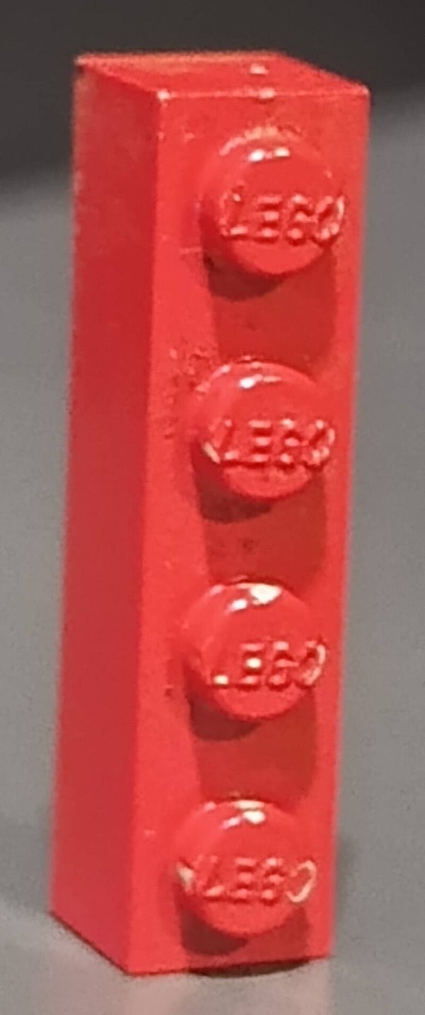 Modulex red painted grey inside