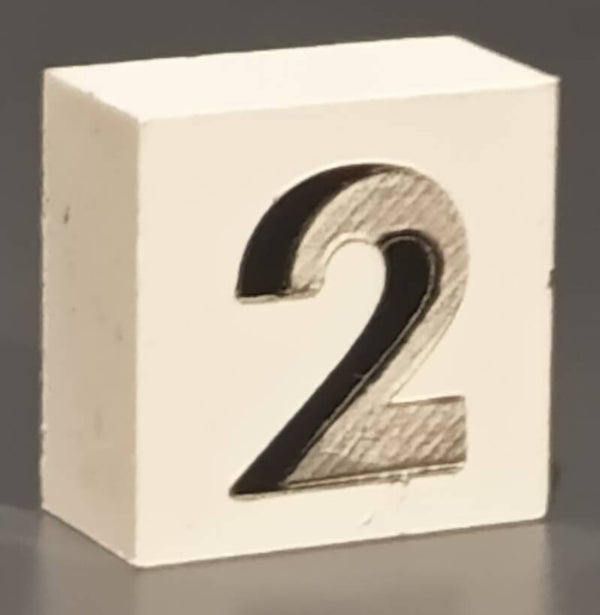 Modulex tile with misprint