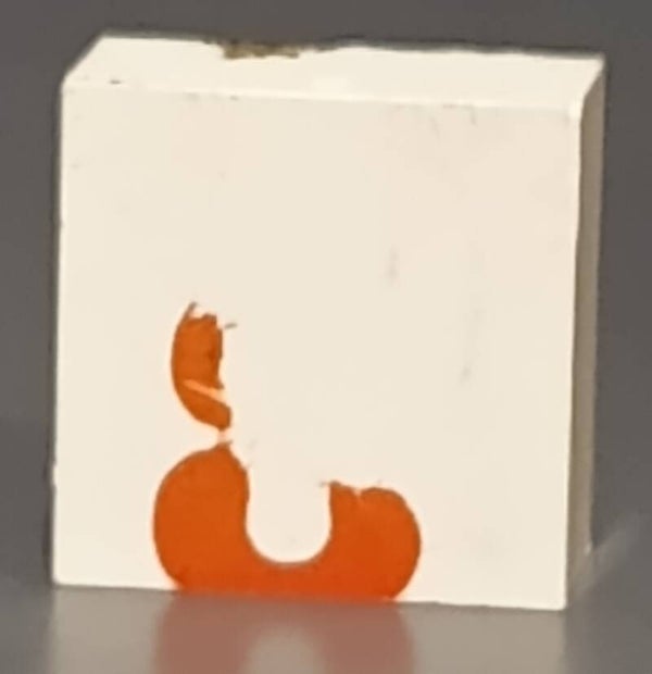 Modulex tile with misprint
