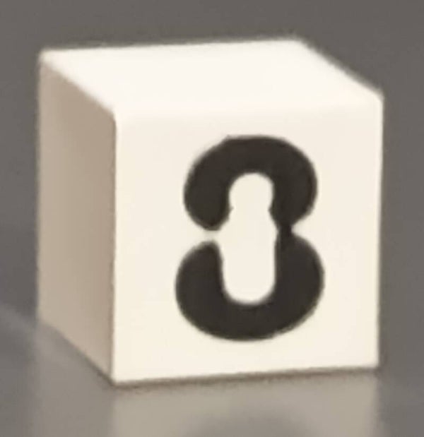 Modulex tile with misprint