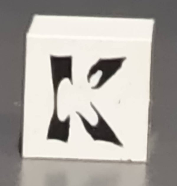 Modulex tile with misprint