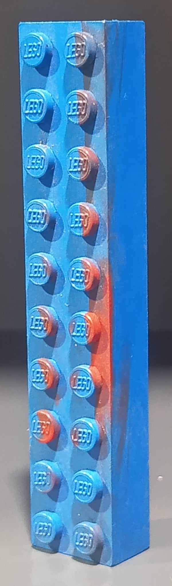 Blue 2x10 brick marbled