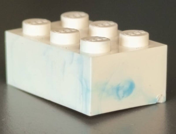 2x3 white brick marbled