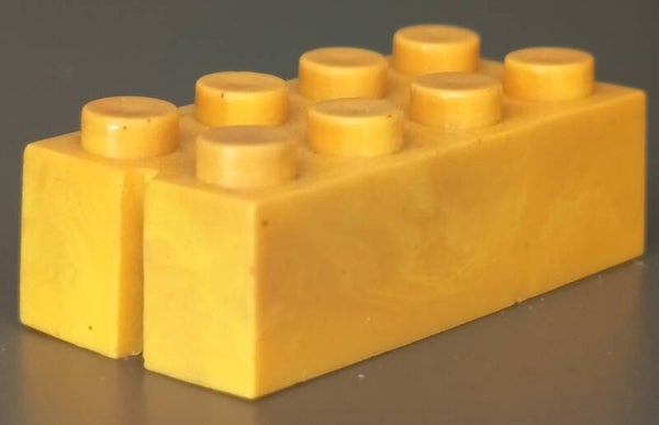 2x4 yellow brick little marbled