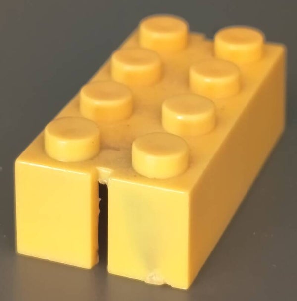 2x4 yellow brick little marbled