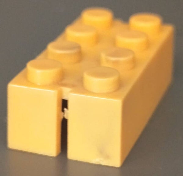 2x4 yellow brick little marbled