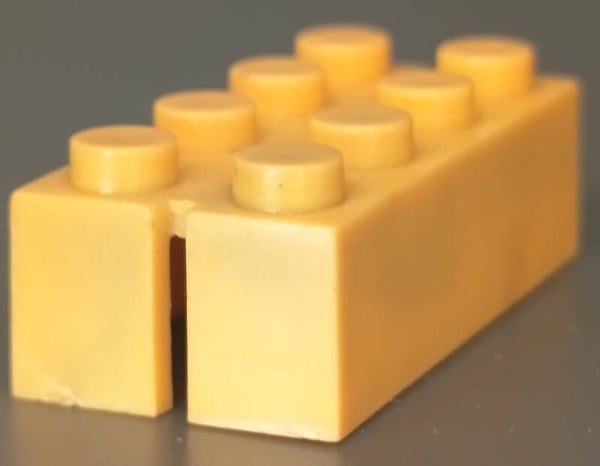 2x4 yellow brick little marbled