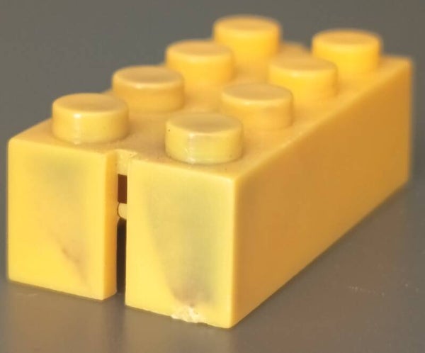 2x4 yellow brick little marbled