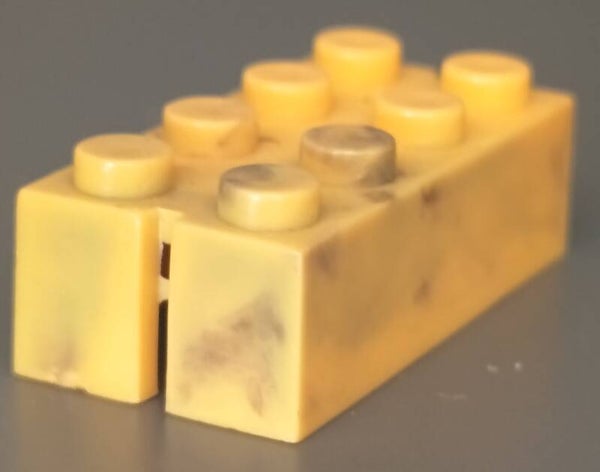 2x4 yellow brick little marbled