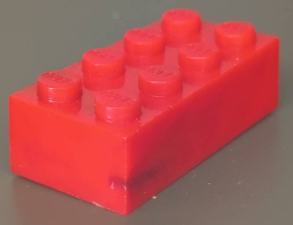 2x4 marbled brick special red