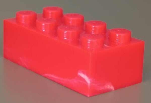 2x4 marbled brick special red
