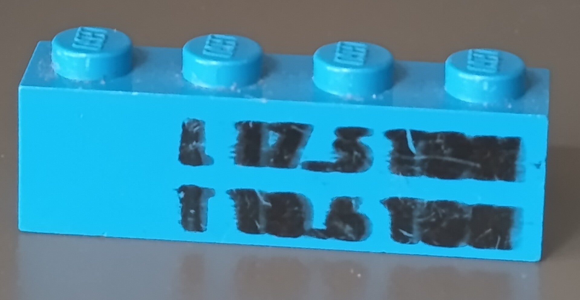 Misprint Blue 1x4 brick