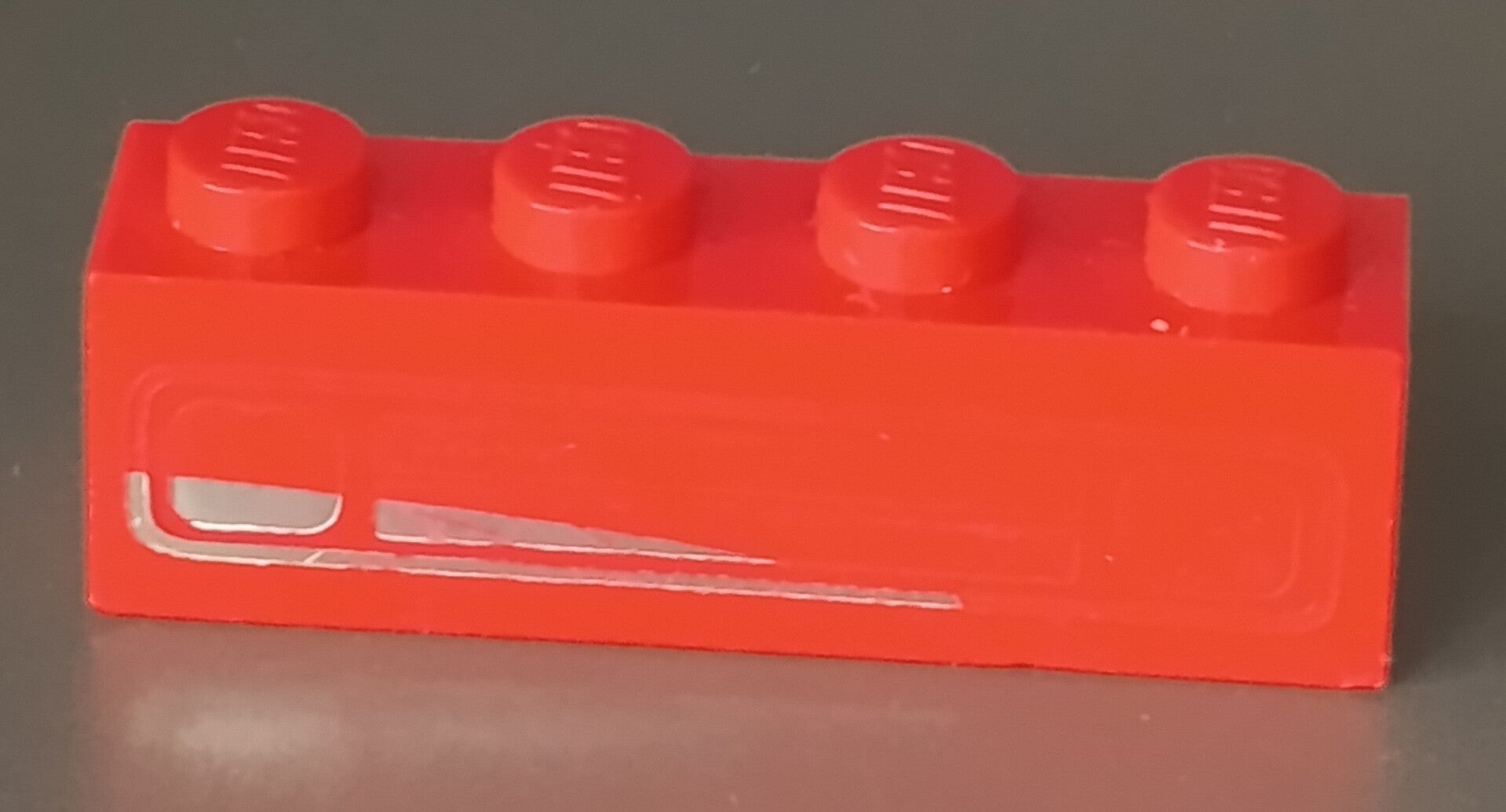 Misprint Red 1x4 brick car grille
