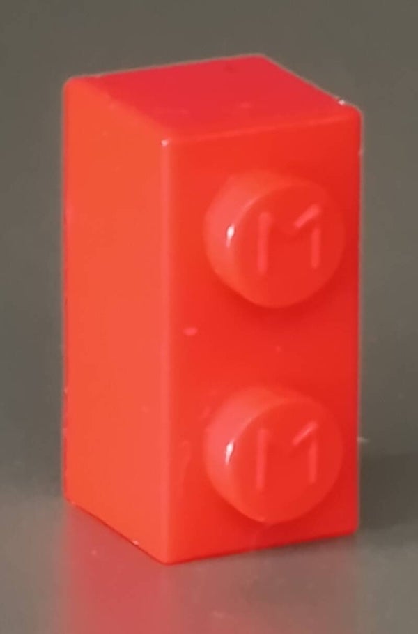 Modulex 1x2 red