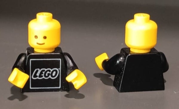 Minifigure torso with head
