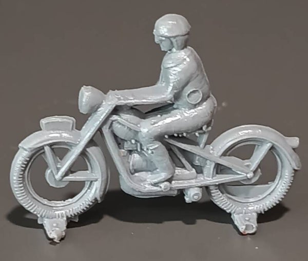 Unpainted motorbike - Ho scale