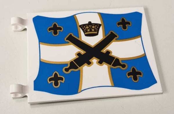 Flag 6x5 black crossed