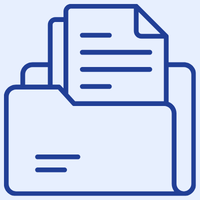 A folder with documents