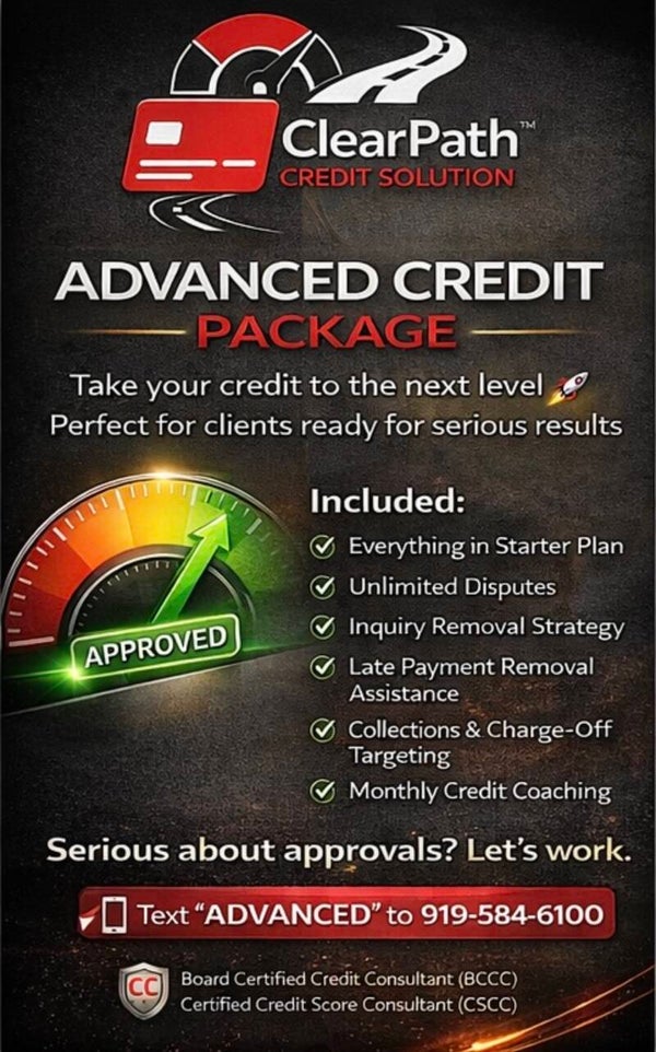 ADVANCED CREDIT (6 MONTHS)